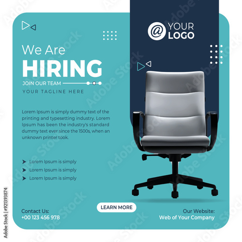 We Are Hiring Social Media Design With Editable Vector File