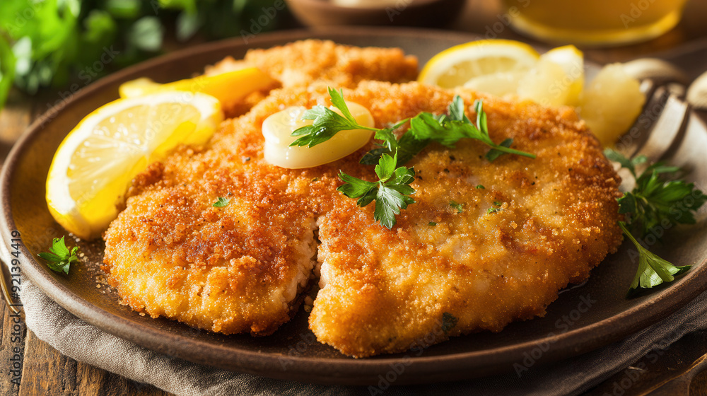 traditional german schnitzel cutlet traditional german schnitzel cutlet
