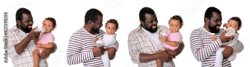Set of African-American man...