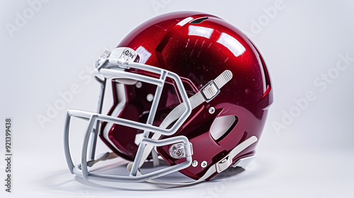 Football helmet on white.