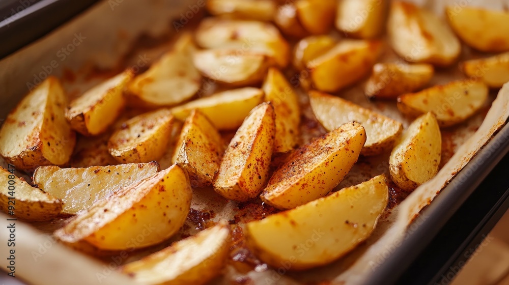 Bake golden French fries in your home oven on parchment paper.Delectable stovetop potato chips for supper.Delicious raw potatoes with a smoky paprika spice blend for a meal Bake golden French fries in your home oven on parchment paper.Delectable stovetop potato chips for supper.Delicious raw potatoes with a smoky paprika spice blend for a meal