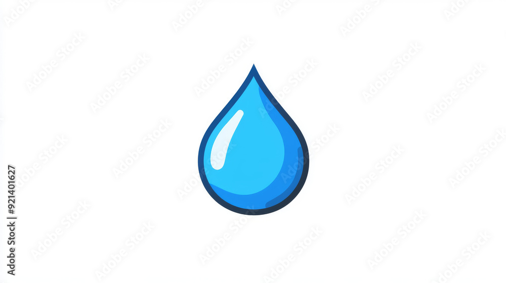 Raindrop icon on a white background Raindrop icon on a white background