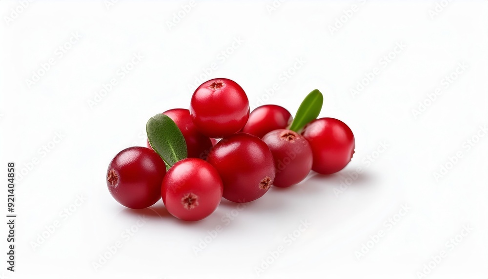 Cranberry Delight: A vibrant pile of fresh cranberries, adorned with lush green leaves, exudes a burst of natural goodness. Cranberry Delight: A vibrant pile of fresh cranberries, adorned with lush green leaves, exudes a burst of natural goodness.