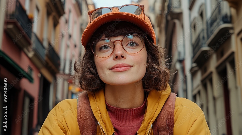 Tourist Girl Explores Old City, History And Beauty In Every Step Tourist Girl Explores Old City, History And Beauty In Every Step
