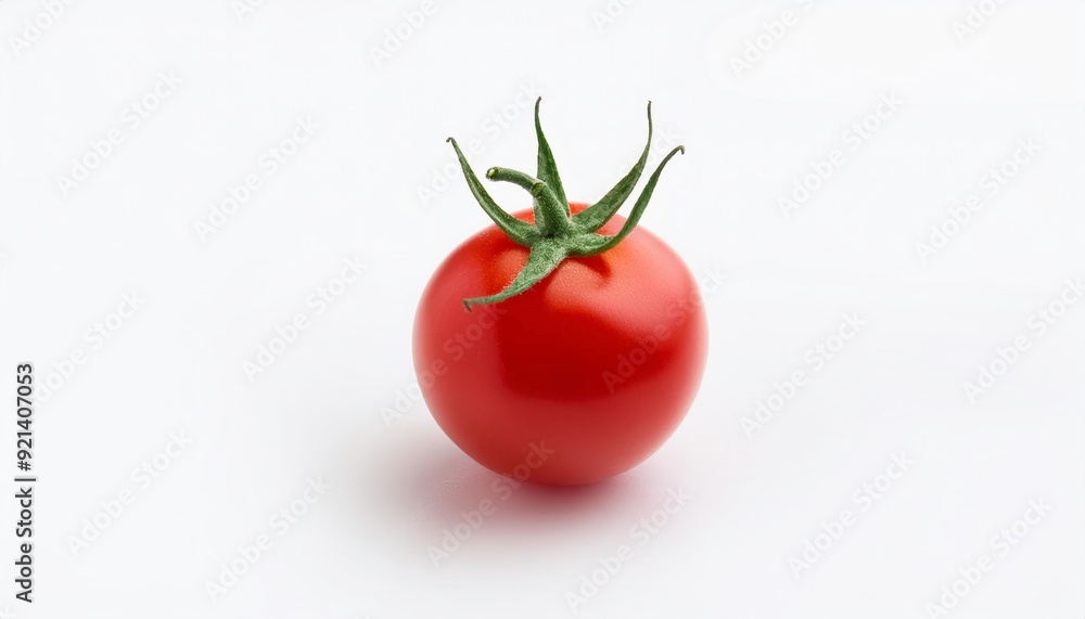Perfect Tomato - Ripe for the Picking: A vibrant red tomato, freshly plucked and ready for culinary delights, sits against a clean white background. Perfect Tomato - Ripe for the Picking: A vibrant red tomato, freshly plucked and ready for culinary delights, sits against a clean white background.