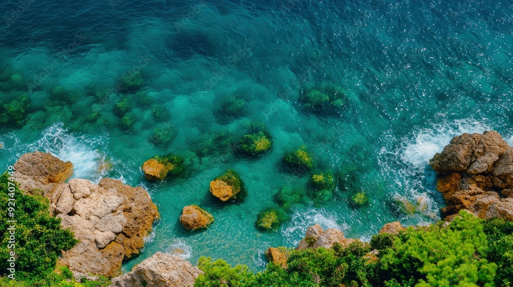 Obraz premium Traveling Rocky Ocean Shore, Adventure In Every Wave