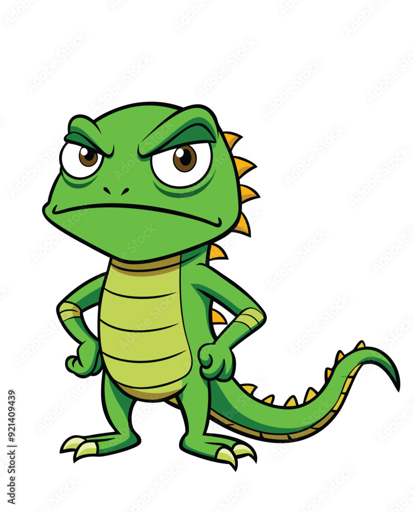 Lizard cartoon character illustration Lizard cartoon character illustration