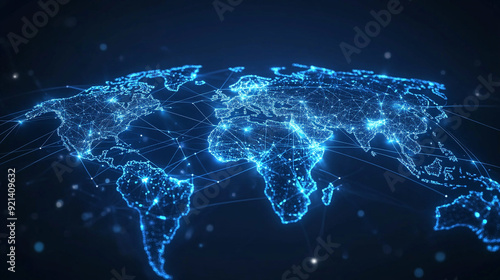 Wallpaper Mural digital world map Torontodigital.ca