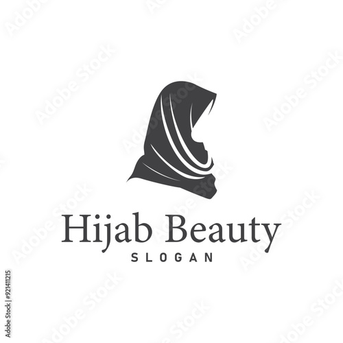 hijab logo design for boutique fashion product for Muslim women clothing