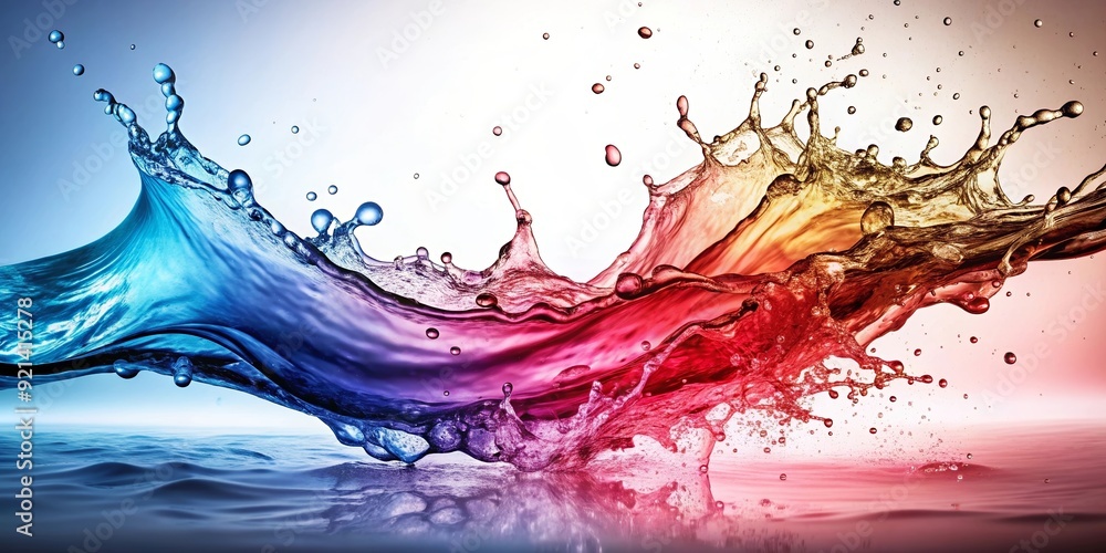Abstract water splash with vibrant colors and dynamic movement, water, splash, abstract, liquid, movement, vibrant Abstract water splash with vibrant colors and dynamic movement, water, splash, abstract, liquid, movement, vibrant