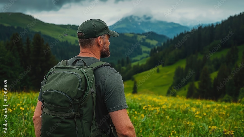 Backpacker In The Mountains, A Journey To New Heights Backpacker In The Mountains, A Journey To New Heights