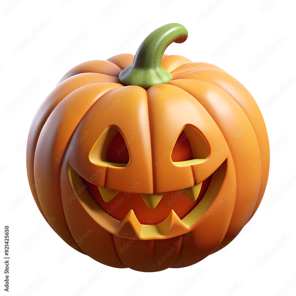 3D Halloween pumpkin, lantern, October holiday decoration, on a transparent background 3D Halloween pumpkin, lantern, October holiday decoration, on a transparent background