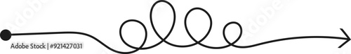 Abstract Line Arrow Doodle
