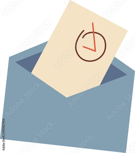 Envelope With Vote Bulletin