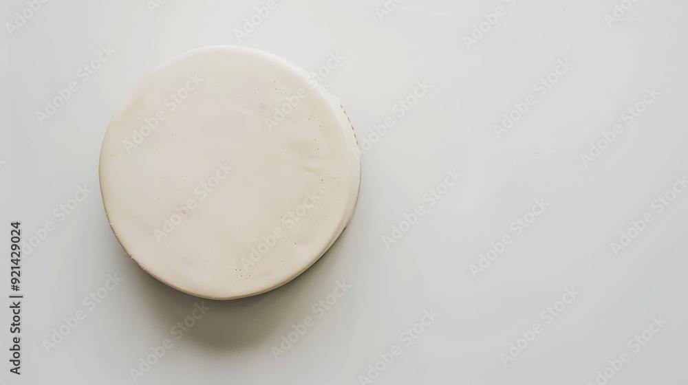 Fresh dough on white surface, ready to bake. Captures food prep in cozy kitchen. Raw ingredients visible. Perfect for showcasing plain bread or pizza Fresh dough on white surface, ready to bake. Captures food prep in cozy kitchen. Raw ingredients visible. Perfect for showcasing plain bread or pizza