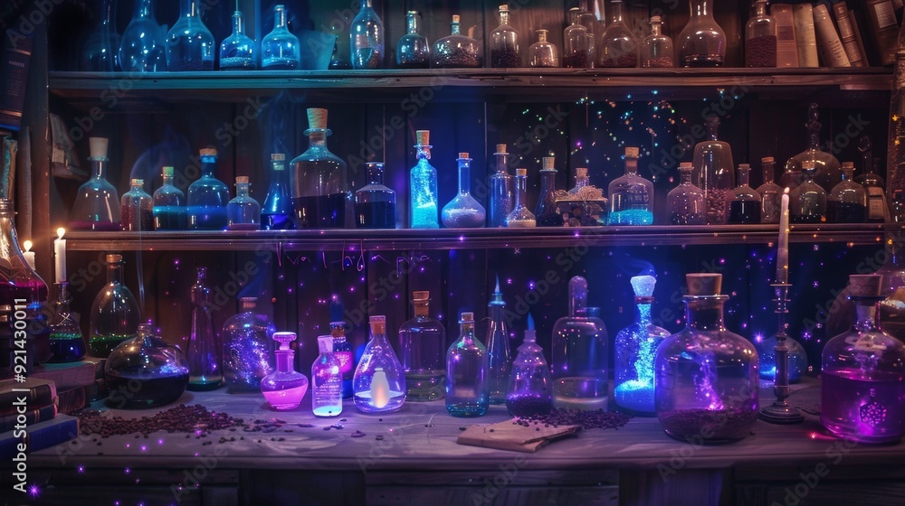 bar potions in a quarter on a bar bar potions in a quarter on a bar
