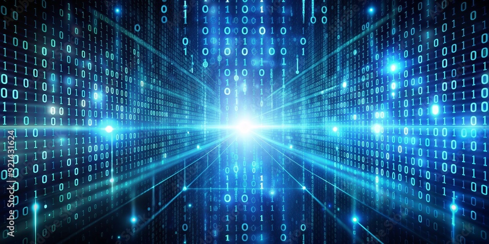 Futuristic digital cyber-space wallpaper with binary data and artificial intelligence coding, digital, binary Futuristic digital cyber-space wallpaper with binary data and artificial intelligence coding, digital, binary