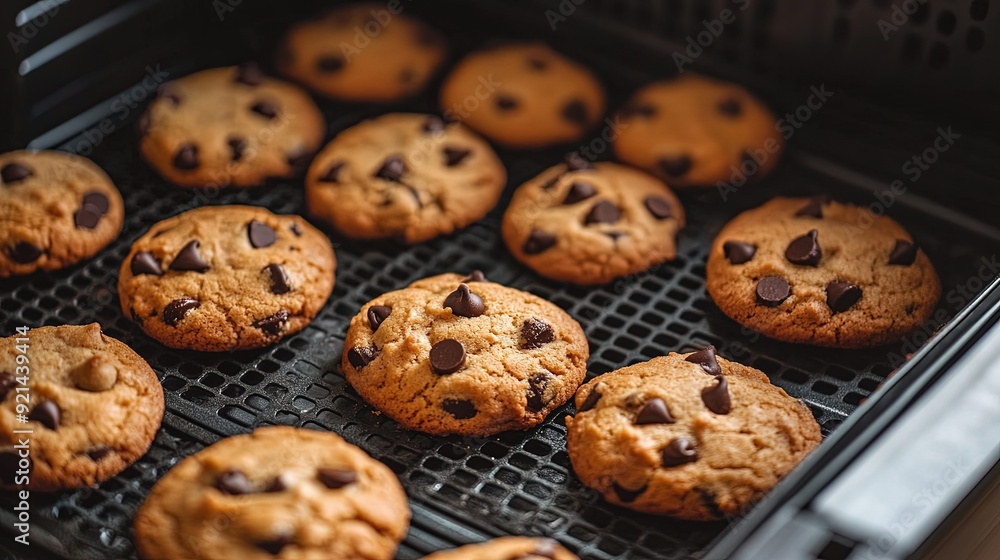 Air fryer baking chocolate chip cookies Air fryer baking chocolate chip cookies