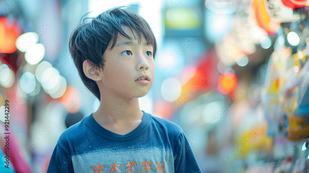 boy wearing a t-shirt