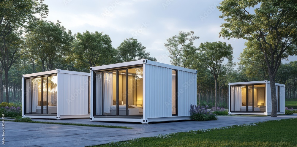 Modern Container Homes in a Tranquil Setting Modern Container Homes in a Tranquil Setting