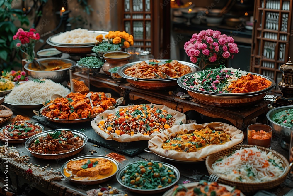 Indian Feast: A Table Overflowing with Flavor Indian Feast: A Table Overflowing with Flavor