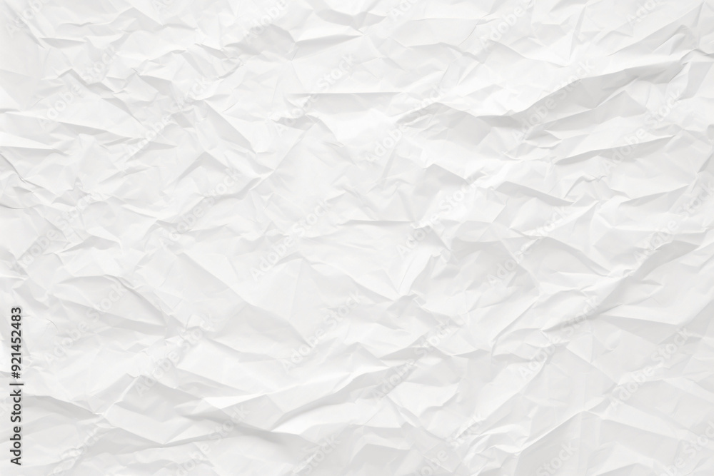 Fototapeta premium white crumpled paper background texture