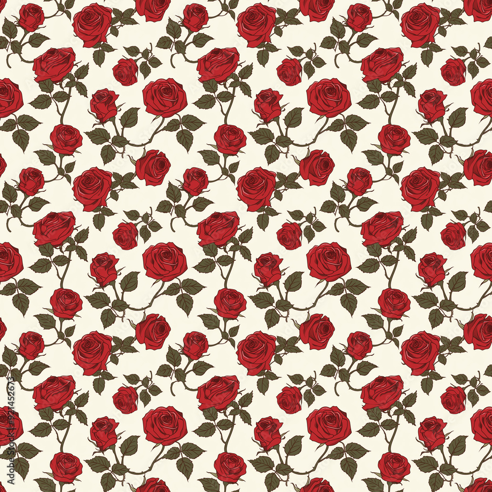 rose flower seamless pattern rose flower seamless pattern
