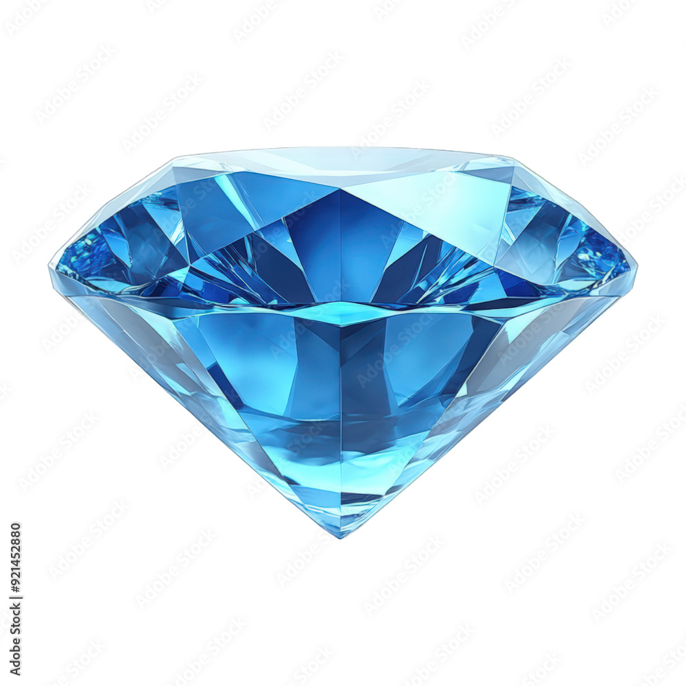 Blue Diamond Gem With Sharp Facets And Bright Reflections, Isolated On Transparent Png Background, Perfect For In-Game Currency And Rewards . Generative ai Blue Diamond Gem With Sharp Facets And Bright Reflections, Isolated On Transparent Png Background, Perfect For In-Game Currency And Rewards . Generative ai