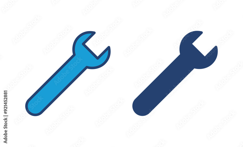 Wrench icon vector. repair icon vector. tools icon vector Wrench icon vector. repair icon vector. tools icon vector