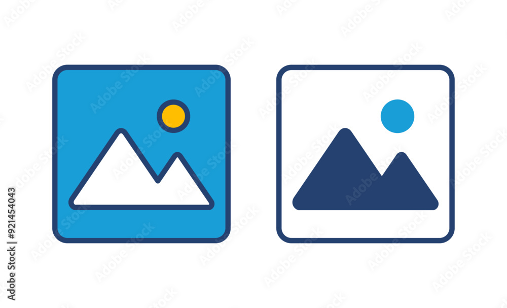Picture icon vector. photo gallery icon symbol Picture icon vector. photo gallery icon symbol