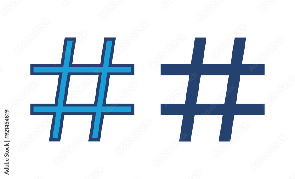 Obraz premium Hashtag icon vector. hashtag symbol