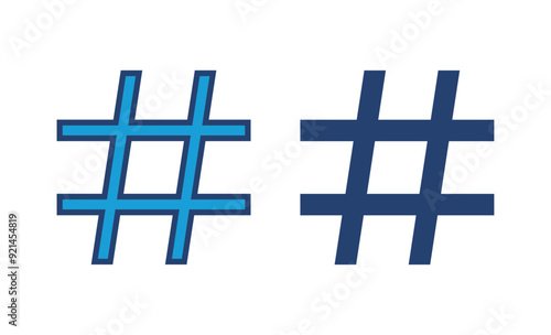 Hashtag icon vector. hashtag symbol