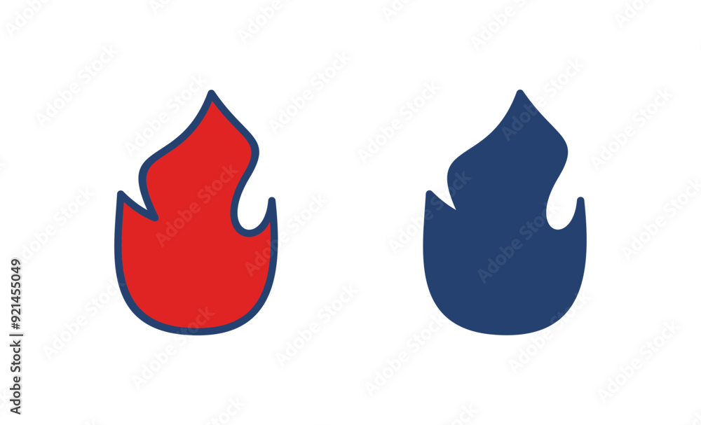 Obraz premium Fire icon vector. fire vector icon