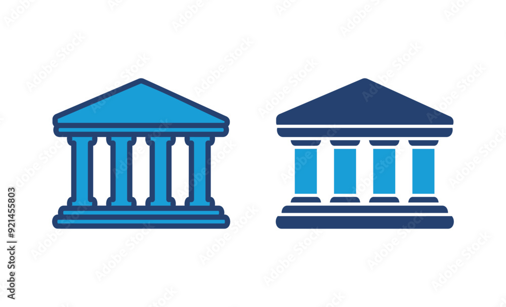 Bank icon vector. bank vector icon, museum, university Bank icon vector. bank vector icon, museum, university