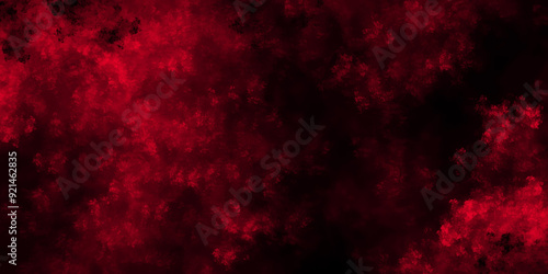 Abstract background with Scary Red and black horror background. Textured Smoke. Old vintage retro red background texture. Abstract Watercolor red grunge background painting. vector illustration.