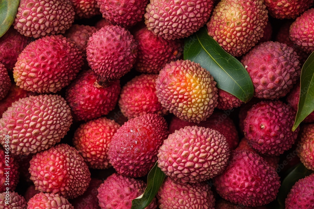 Tai So Lychee fruit background Tai So Lychee fruit background