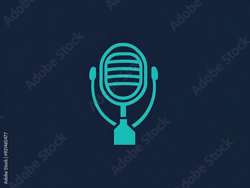 Sleek Retro Microphone Design