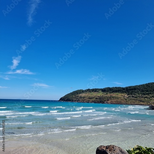 시원한 바닷가의 해변