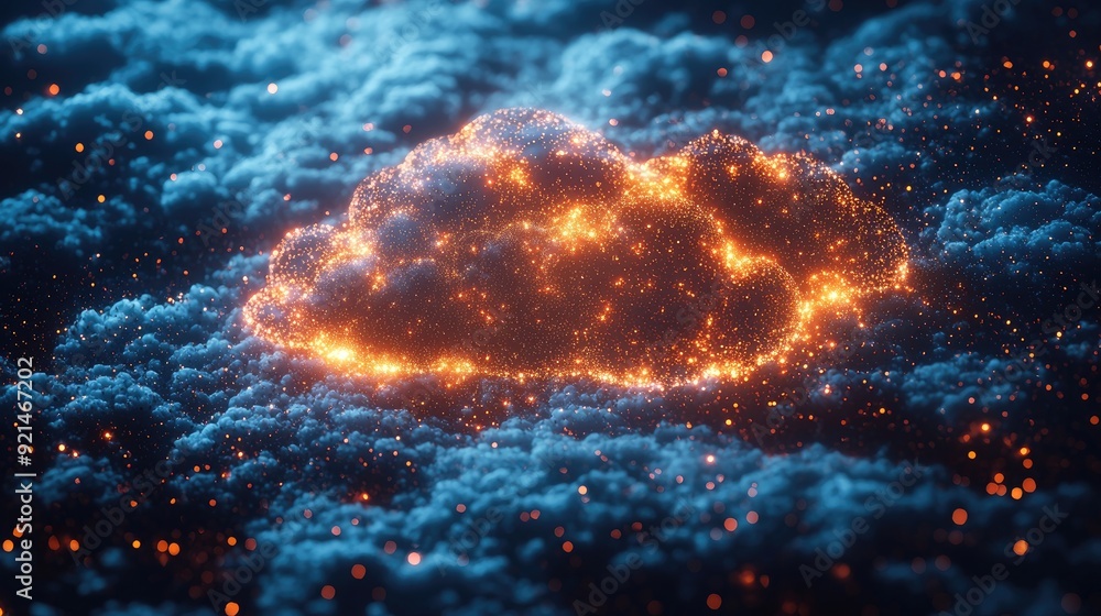 Obraz premium Evolution of Cloud Development Trends Transition from Containerization to Serverless Computing. Concept Cloud Development Trends, Containerization, Serverless Computing, Evolution, Transition