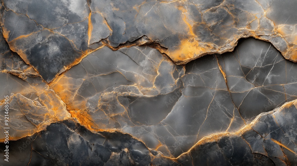 A textured surface featuring dark stone with golden veins, ideal for backgrounds or designs. A textured surface featuring dark stone with golden veins, ideal for backgrounds or designs.