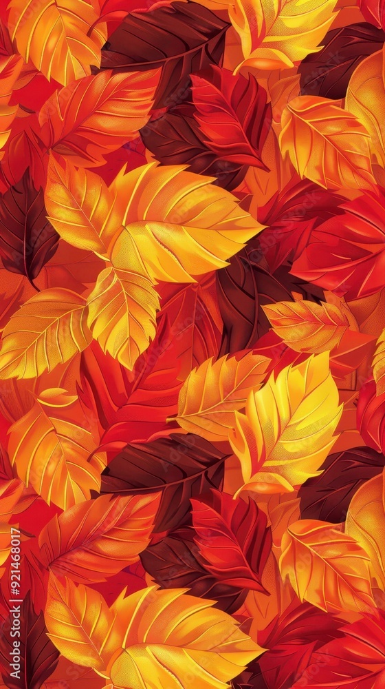 A collection of bright autumn leaves fills the background with warm colors and diverse shapes A collection of bright autumn leaves fills the background with warm colors and diverse shapes