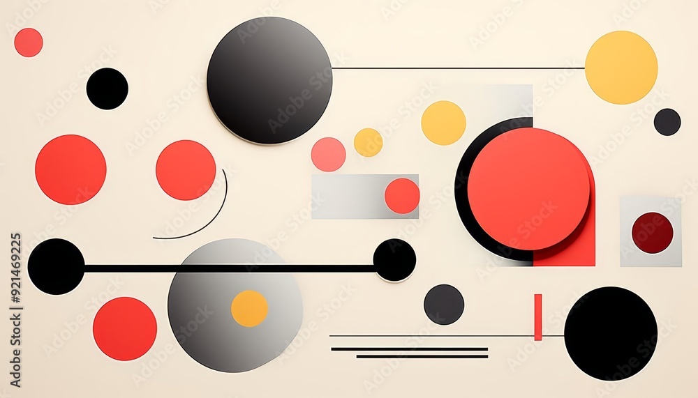Minimalistic geometric shapes with monochrome palette flat design, side view, abstract art, animation, colored pastel Minimalistic geometric shapes with monochrome palette flat design, side view, abstract art, animation, colored pastel