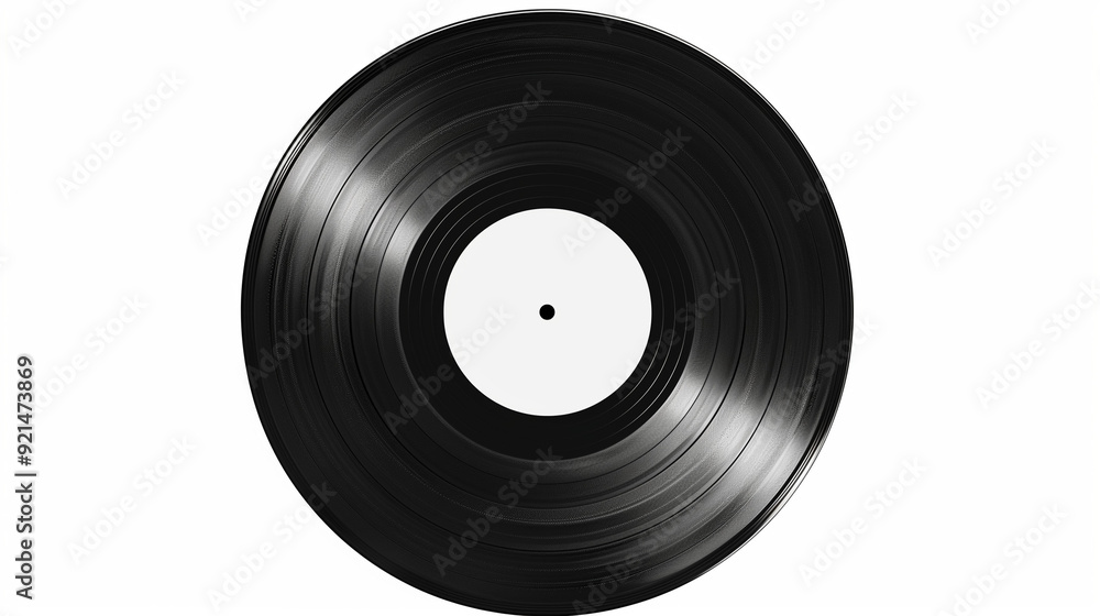 Vinyl Record on White Background. Close-up of black vinyl record isolated on a white background, showcasing classic music nostalgia and retro design. Vinyl Record on White Background. Close-up of black vinyl record isolated on a white background, showcasing classic music nostalgia and retro design.