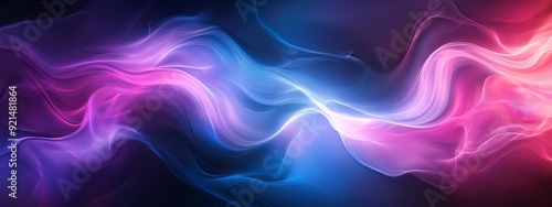 Vibrant Colorful Abstract. Flowing color gradients concept photo