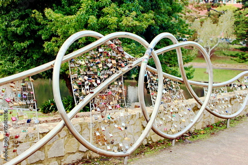 Wallpaper Mural A bridge with love locks in Adelaide Torontodigital.ca