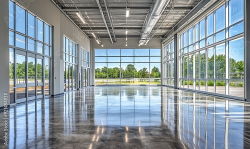 Modern Industrial Building with Expansive Windows