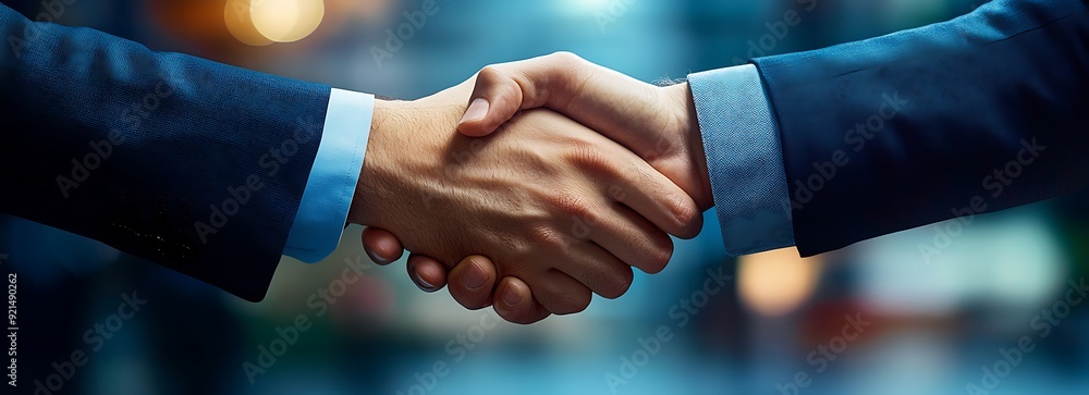 Close up of two hands shaking in a business deal. Close up of two hands shaking in a business deal.