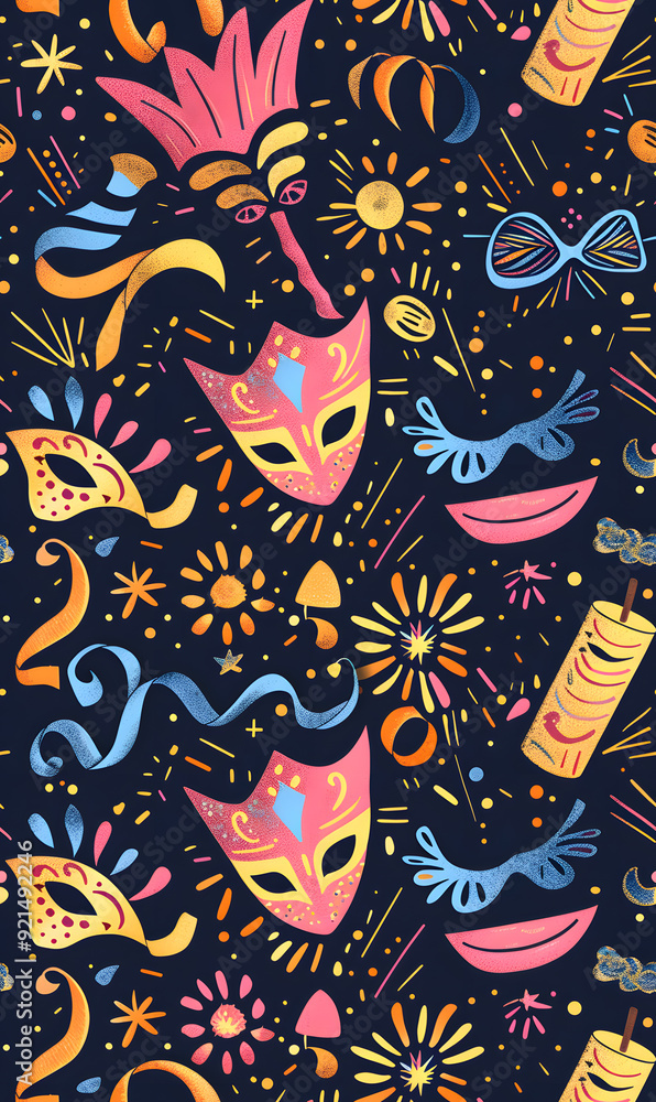 New Year and Christmas 2d cartoon or graphic advertising background, Seamless pattern New Year and Christmas 2d cartoon or graphic advertising background, Seamless pattern
