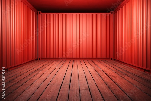 Wallpaper Mural Empty Shipping Container Interior Highlighting Custom Cargo Storage Potential Torontodigital.ca
