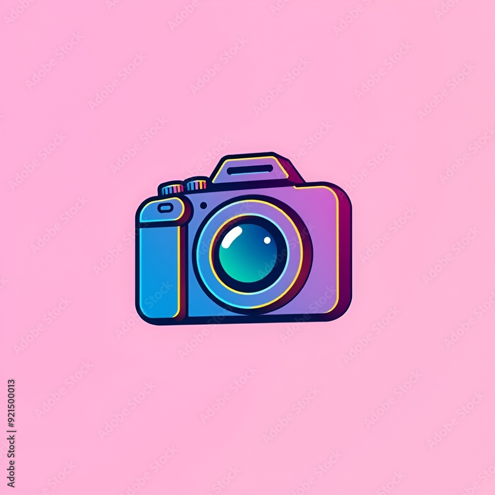 Fototapeta premium 3D Camera Logo Design